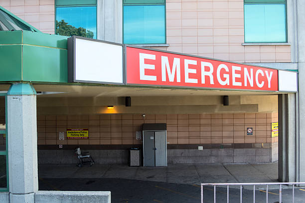 Emergency Entrance stock photo