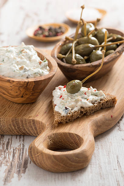 istock toast with cheese pate and capers 489169710