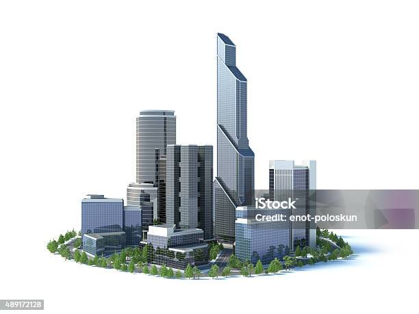 City Stockfoto und mehr Bilder von Dreidimensional - Dreidimensional, Stadt, Außenaufnahme von Gebäuden