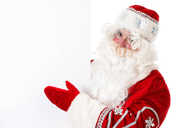 istock Santa Claus standing isolated on white background 489172470