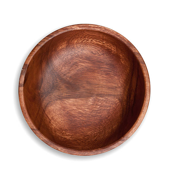 Wooden plate isolated