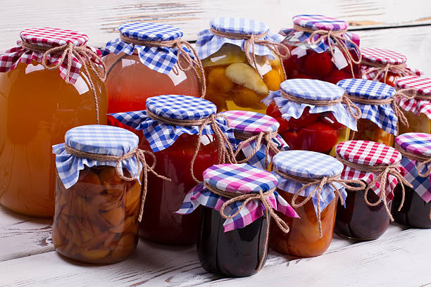 istock Beautiful jars of preserves. 489179686