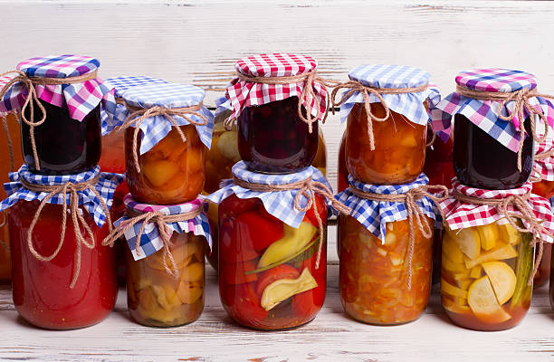 istock Jars with canned products. 489179762