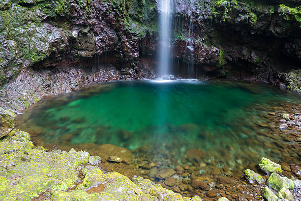 Waterfall in the Levada of Caldeirao Verde, Madeira (Portugal)