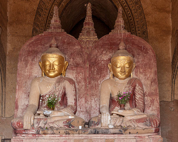 istock Dhammayangyi pagoda interior with Gautama and Maitreya Buddha statues 489181132