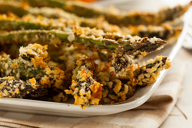 istock Homemade Panko Breaded Asparagus 489189983