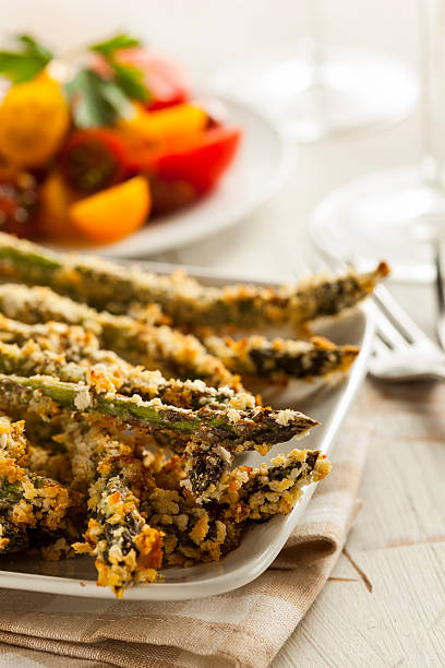 istock Homemade Panko Breaded Asparagus 489189987