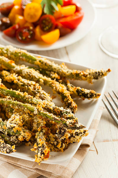 istock Homemade Panko Breaded Asparagus 489190467