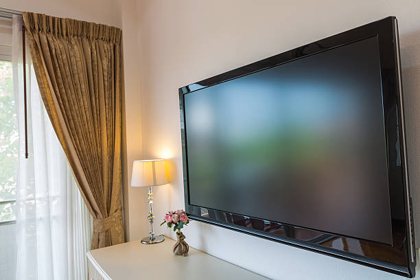 istock Modern television in living room 489191045