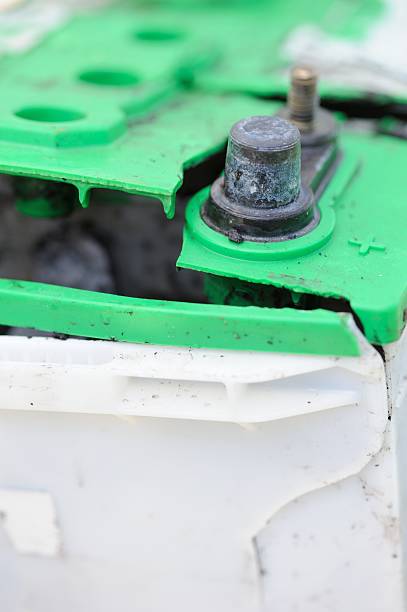 istock Close up of exploded battery terminal 489191061