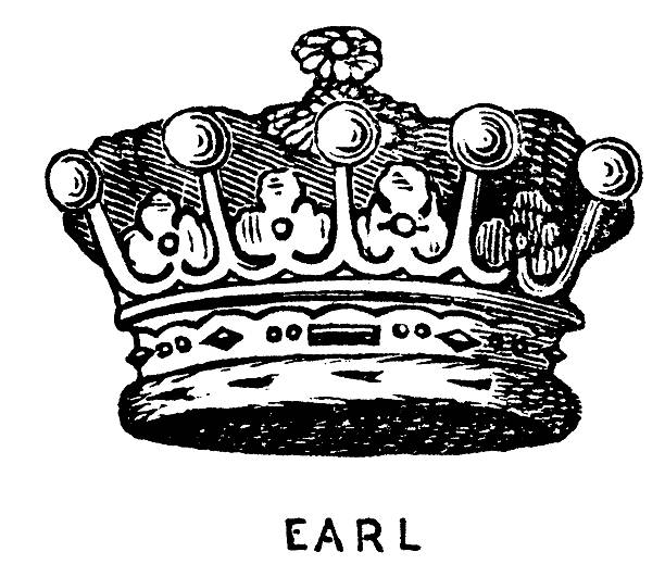 ilustrações, clipart, desenhos animados e ícones de antigo ilustração de coroa - crown king illustration and painting engraving