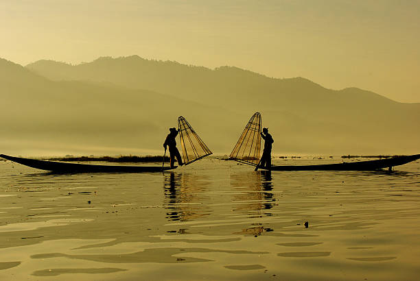 istock Fisherman of Inle Lake, Myanmar 489191765