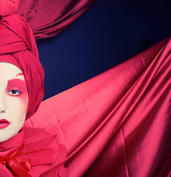 istock Woman in red. 489192675