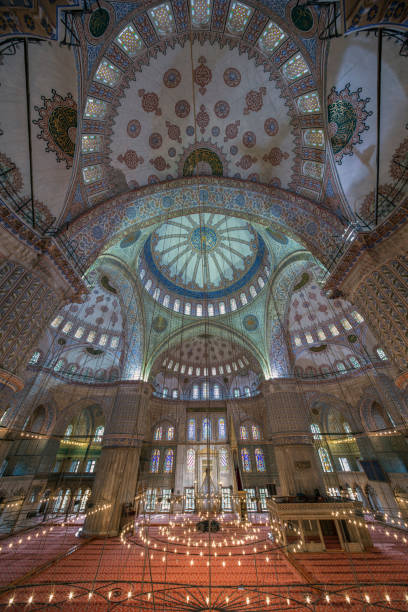 istock Internal view of Blue Mosque, Sultanahmet, Istanbul 489193347