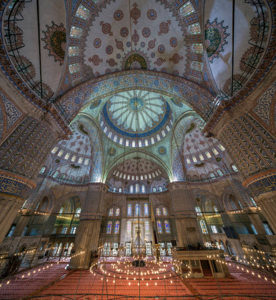 istock Internal view of Blue Mosque, Sultanahmet, Istanbul 489193349