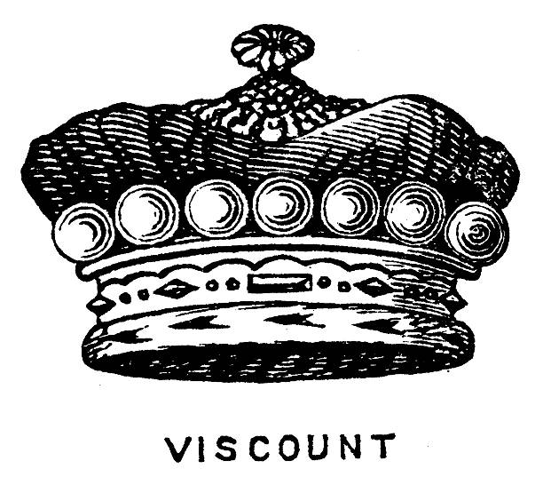 vintage illustration der krone - crown king illustration and painting engraving stock-grafiken, -clipart, -cartoons und -symbole