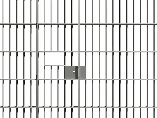 prison bars prison bars on a white background burglar bars stock pictures, royalty-free photos & images