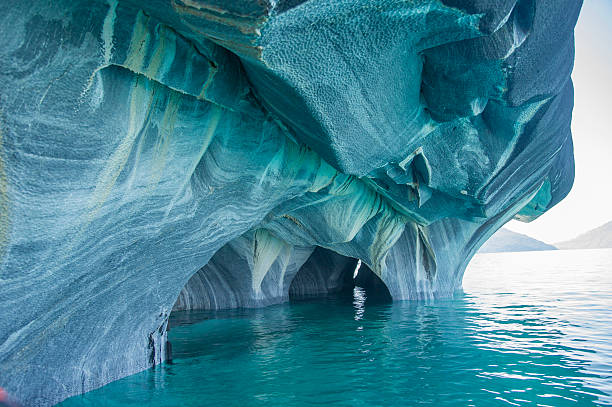 General Carrera Lake, Chile. Marble Cathedral, General Carrera Lake, Chile marble caves patagonia chile stock pictures, royalty-free photos & images