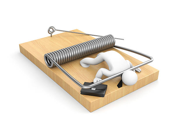 istock Businessman on mousetrap 489205128