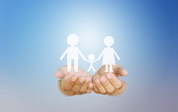 istock Hand holding family 489205650