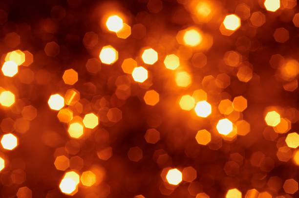 istock Golden color background lights 489205906
