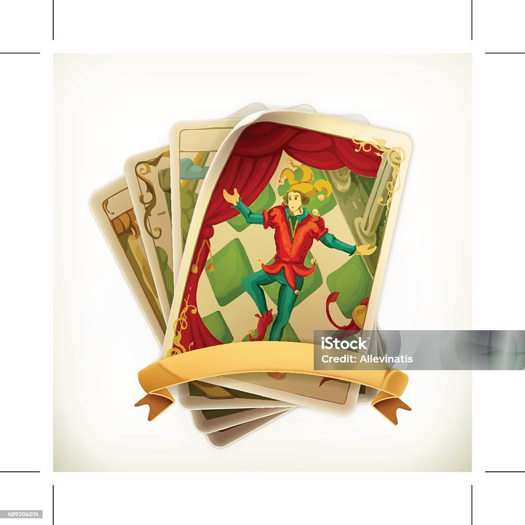 Tarot vintage icon Tarot, vintage vector icon Tarot Cards stock vector