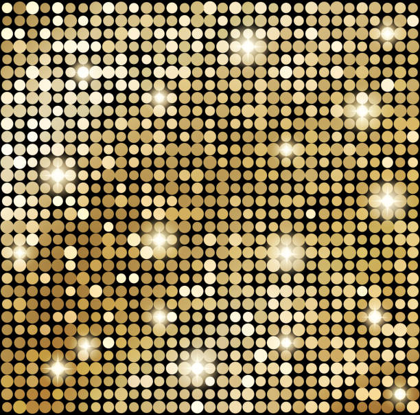 абстрактный золотой фон mosaic - gold part of retro revival black stock illustrations