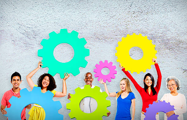 istock Gear Connection Collaboration Corporate Team Concept 489211120