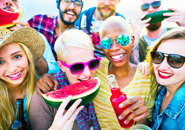 istock Diverse Beach Summer Friends Fun Bonding Concept 489215604