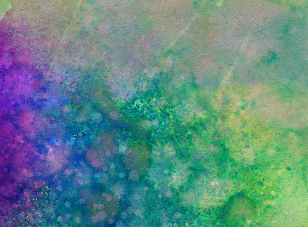 istock Textured background with mutiple colors of paint 489216190