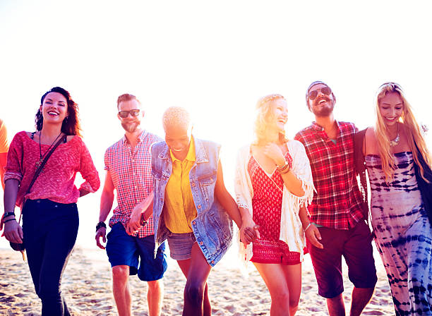 istock Diverse Beach Summer Friends Fun Bonding Concept 489216406