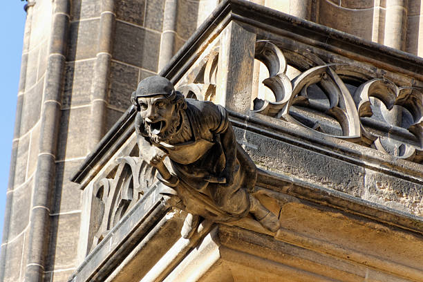 istock Gargoyle - St. Vitus cathedral in Prague 489220201