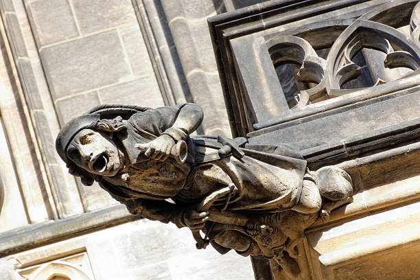 istock Gargoyle 2- St. Vitus cathedral in Prague 489220203