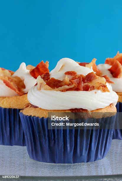 Bacon Cupcakes - zdjęcia stockowe i więcej obrazów Cupcake - Cupcake, Bekon, Szynka