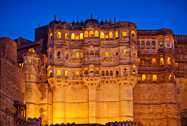 Mehrangarh Fort, located in Jodhpur in the state of Rajasthan, is a massive fort located on a hill 400 feet above the city and is one of the largest forts in India.