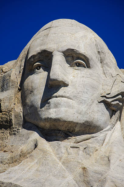 istock Close up of George Washington at Mount Rushmore 489221657