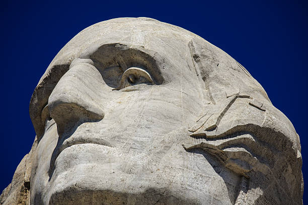 istock Close up of George Washington at Mount Rushmore 489221675