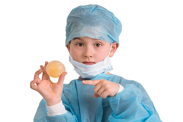 Portrait of a boy with a cooking hat