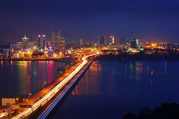 Malaysia Causeway link between Johore and Singapore causeway photos stock pictures, royalty-free photos & images