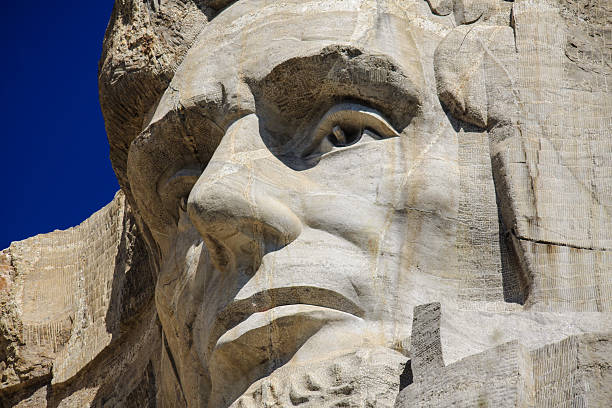 istock Close up of Abraham Lincoln at Mount Rushmore 489223231