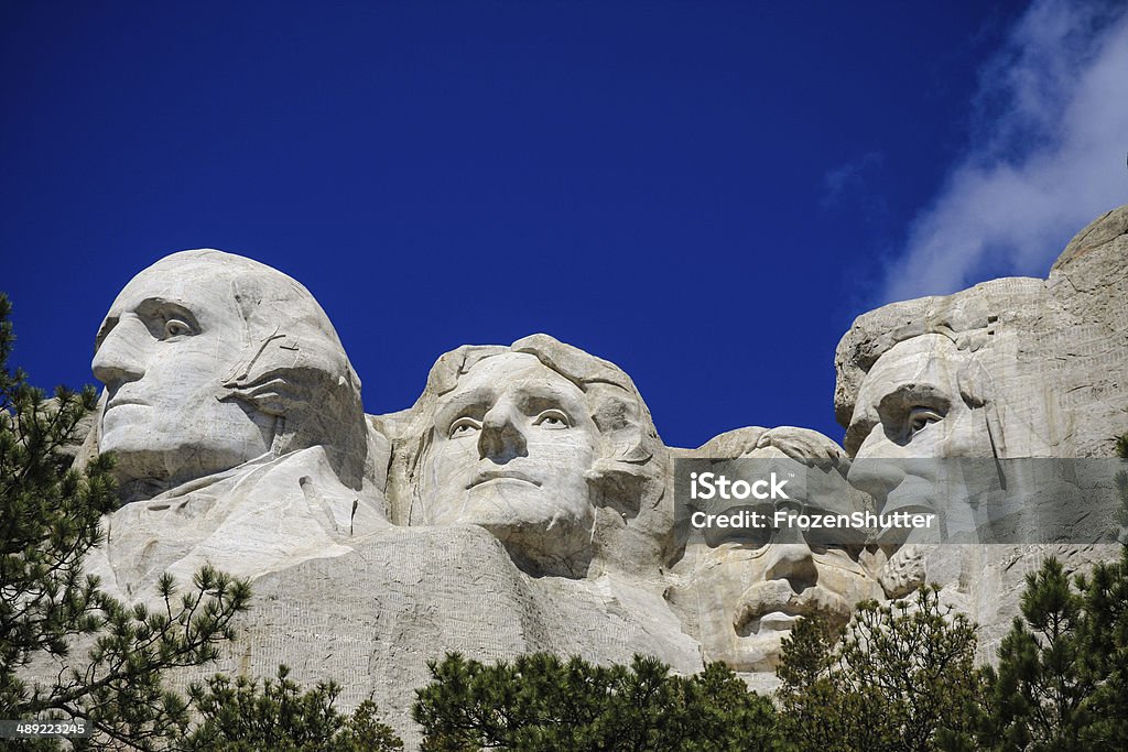 Les quatre présidents du Mont Rushmore, dans le Dakota du Sud - Photo de Presidents Day libre de droits