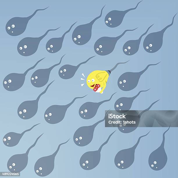 Идея Спермы С Букет Плавать В Яичнике Flower — стоковая векторная графика и другие изображения на тему Беременная - Беременная, Биология, Букет