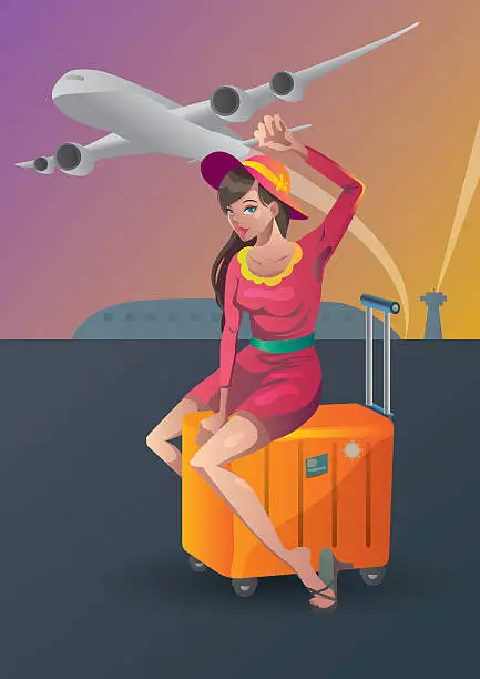 Vector illustration of airport