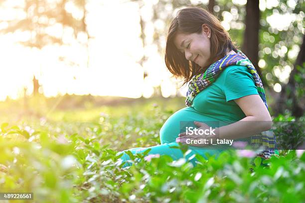 Beautiful Pregnant Stock Photo - Download Image Now - Pregnant, Outdoors, Women