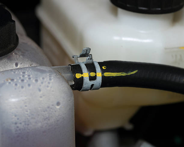 istock The cable locked Coolant in new car 489246546