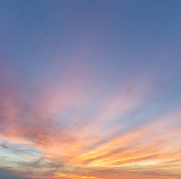 Dramatic Sunset Sky stock photo