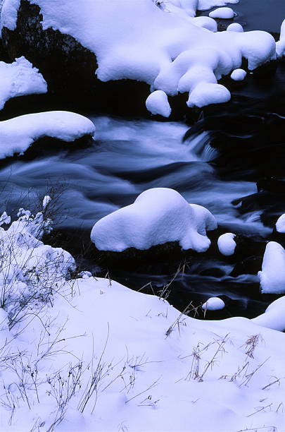 Winter river Date:22/01/2000 otsu city stock pictures, royalty-free photos & images