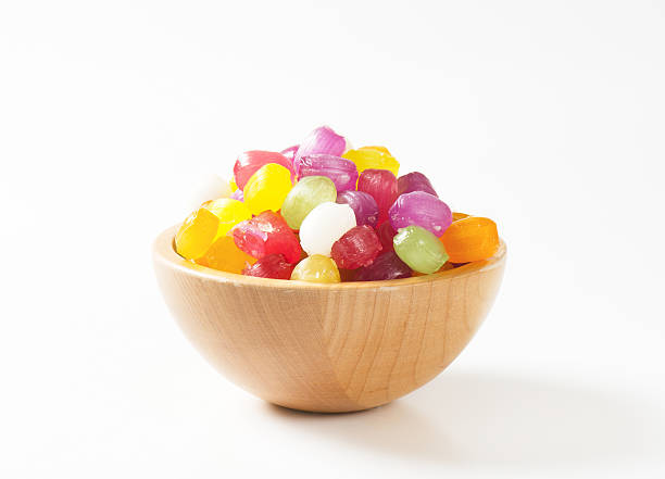 Fruit Flavored Hard Candy Fruit flavored hard candy drops cough lozenge stock pictures, royalty-free photos & images