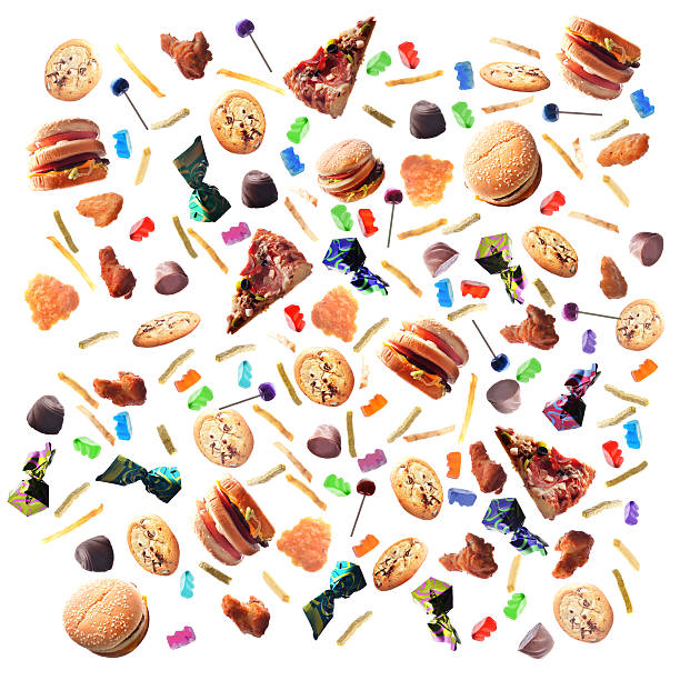 Junk Food Background stock photo