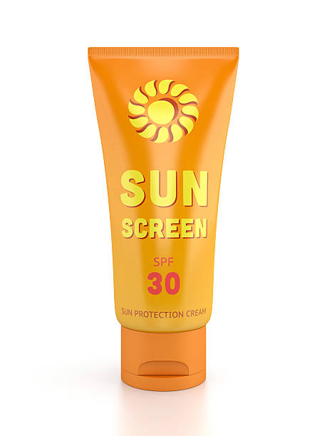 istock Sunscreen tube isolated on white 489267999